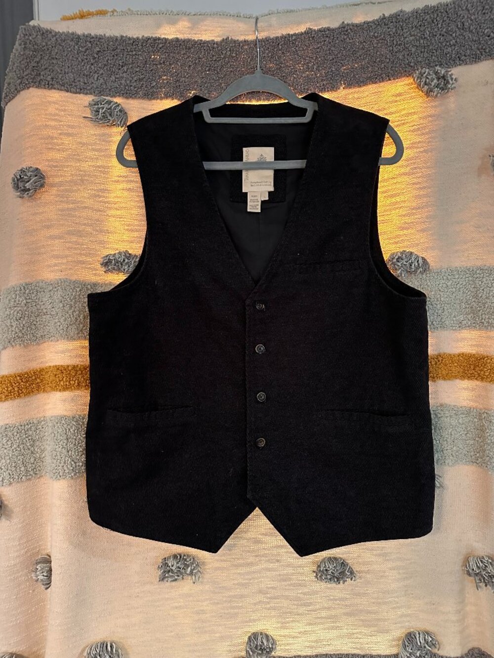 Territory Ahead Men's Button-Front Vest - Dark Charcoal - Men's Large